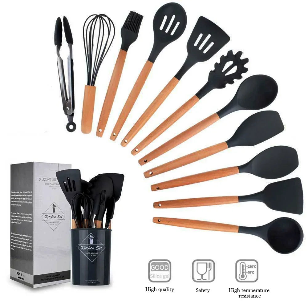 Kitchen Silicone Tool Set – 12 Pieces