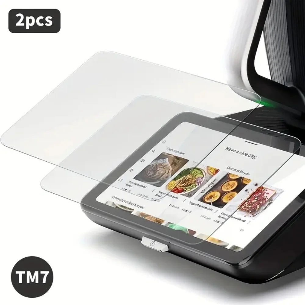 1/2pcs Thermomix TM7 tempered glass protective film, crack resistant, scratch resistant and durable kitchen mixer accessories.