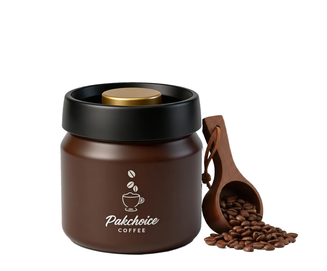 Vacuum Coffee Bean Storage Container Stainless Steel Airtight Canister Light-proof Tea Spice Food Storage Jar Kitchen Tool
