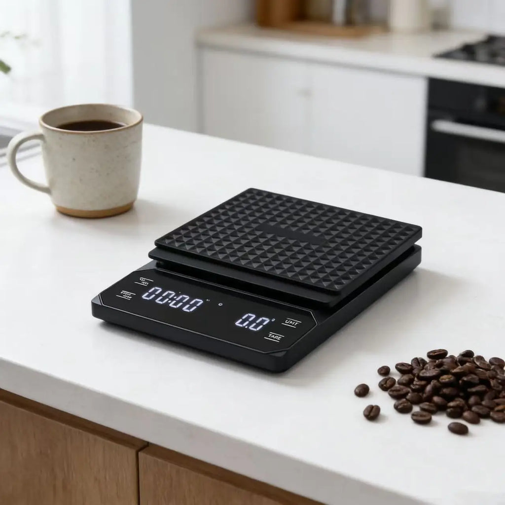 3kg/0.1g Digital Coffee Scale with Timer Kitchen Tools Multifunction Weighing Scale Pour Over Drip Espresso Scale LCD Display
