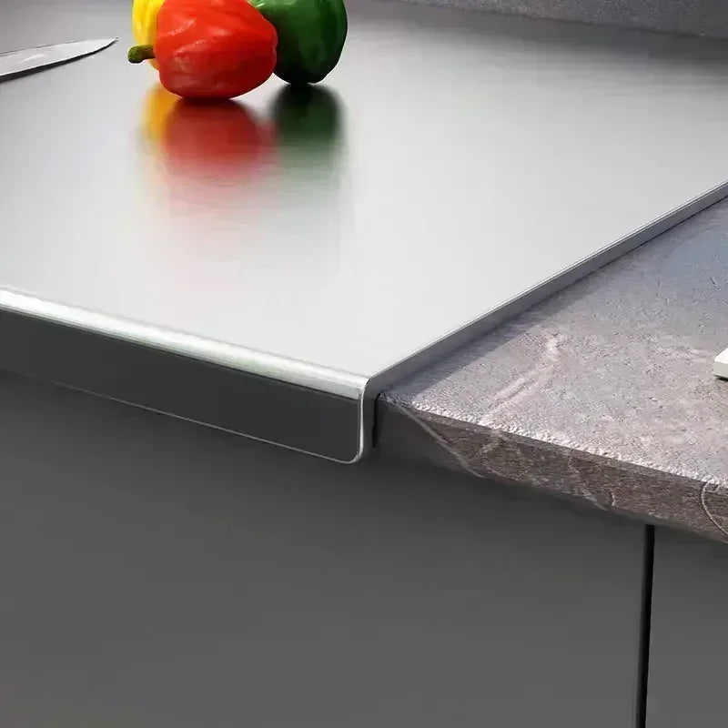 316 stainless steel panel and chopping board, kitchen household thickened double sided extra large kneaded surface cutting board