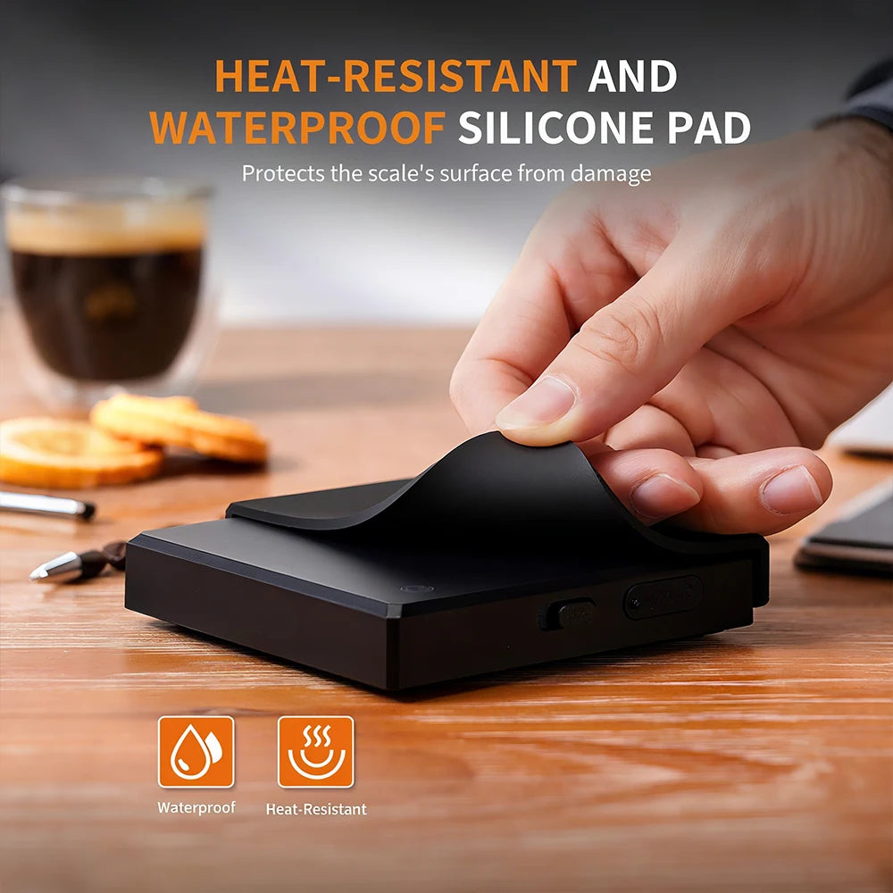Mini Digital Coffee Scale rechargeable High Precision 0.1g Kitchen Scale With Timer Espresso Coffee Maker LED Display