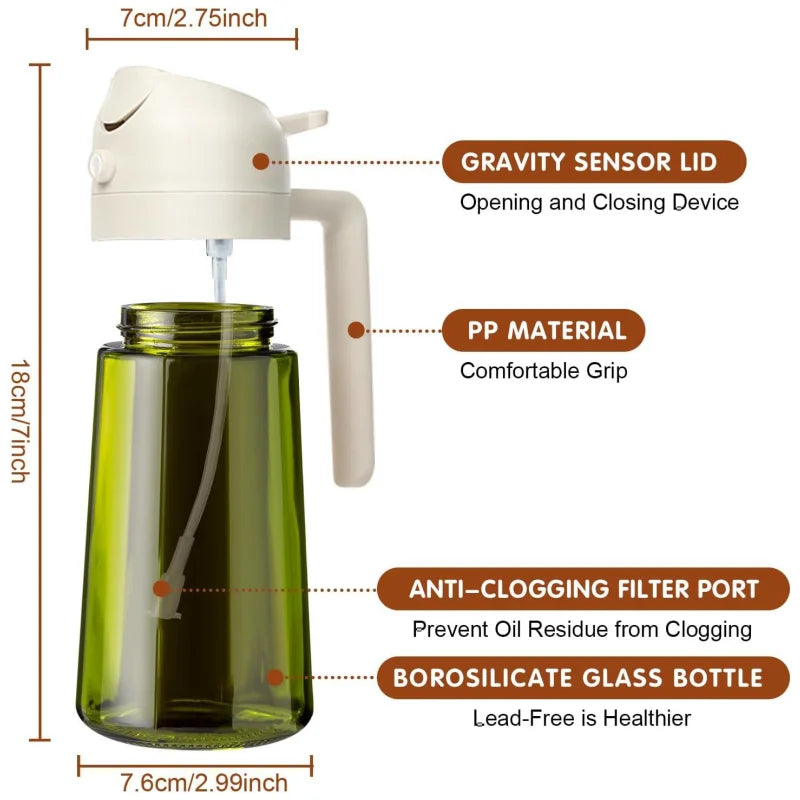 Oil Dispenser & Sprayer Bottle